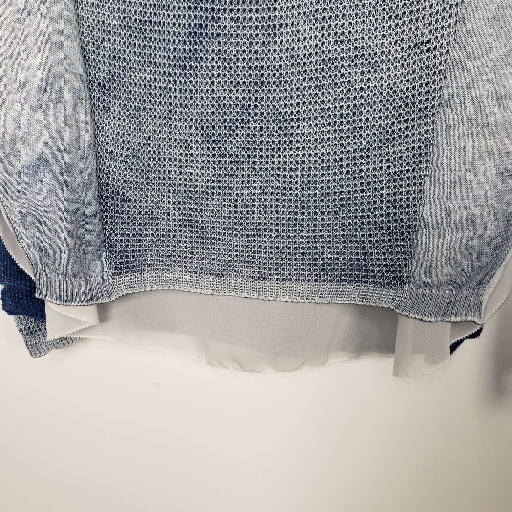 INC 100 % Cotton sweater with sheer inner layer layer Women'  size large - Picture 4 of 4
